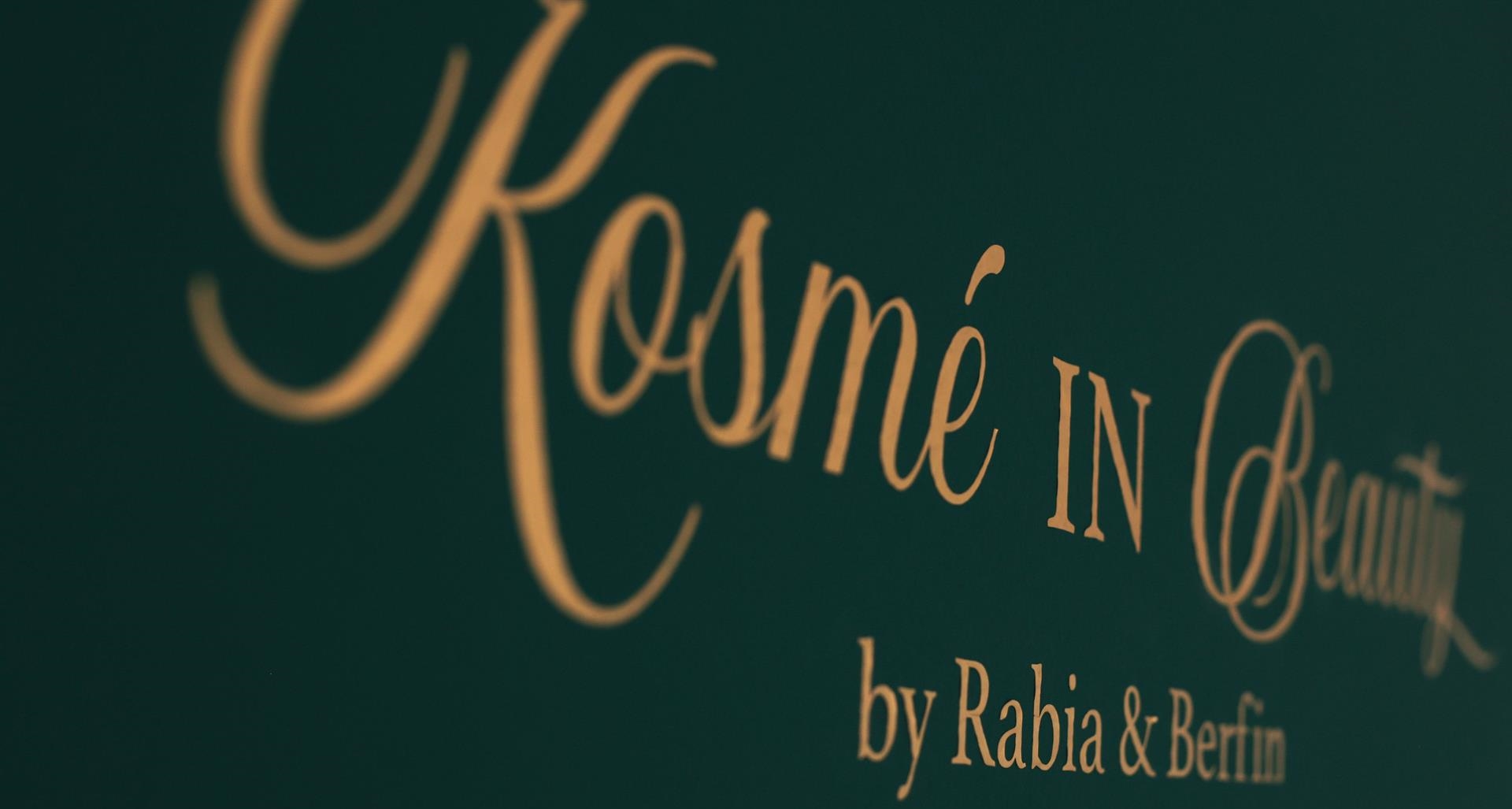 Kosme in Beauty Schriftzug