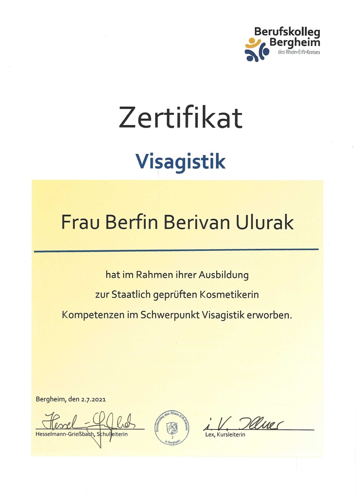 Zertifikat